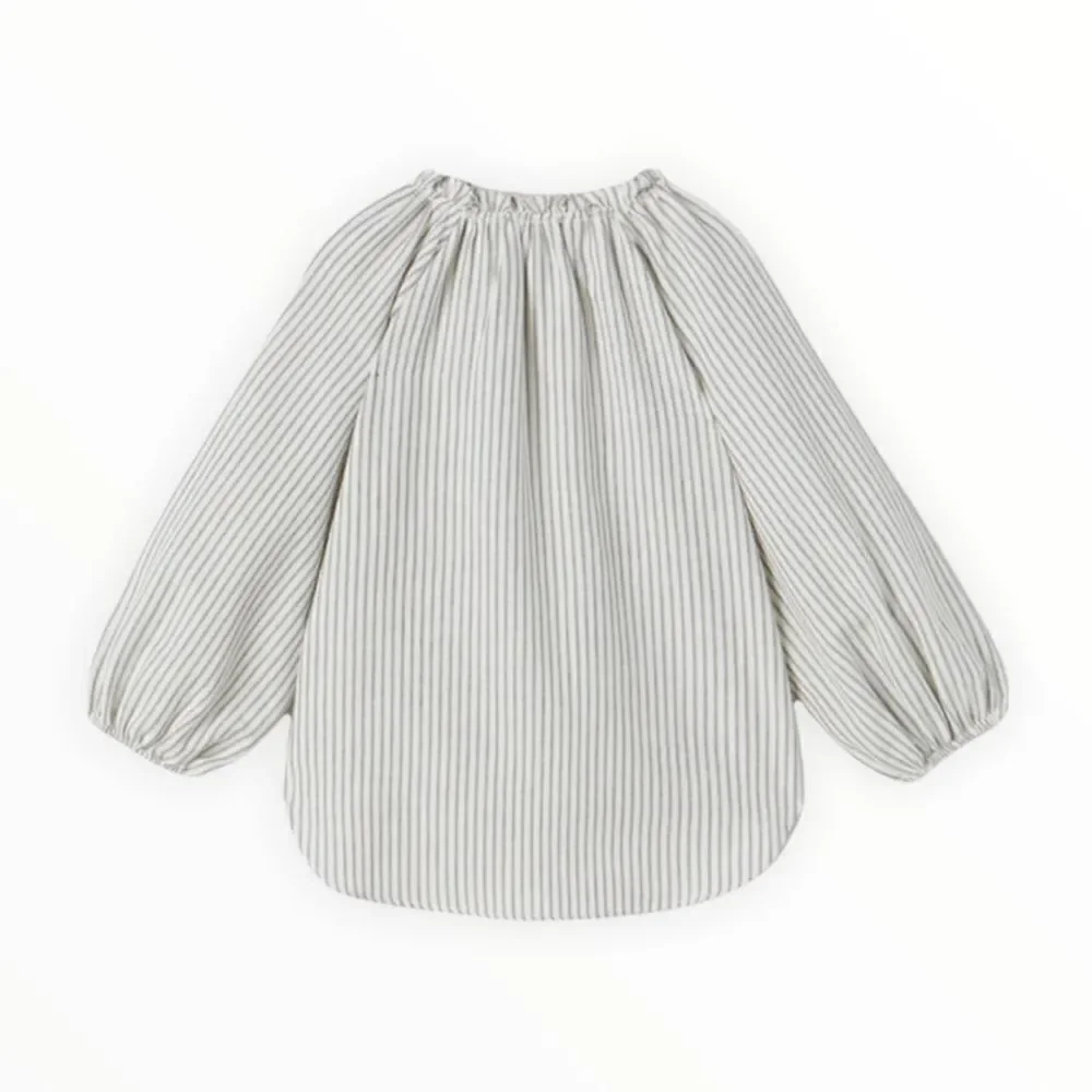 ZARA Kids Ecru Striped Oversized Blouse NWT Size 7 or 9
